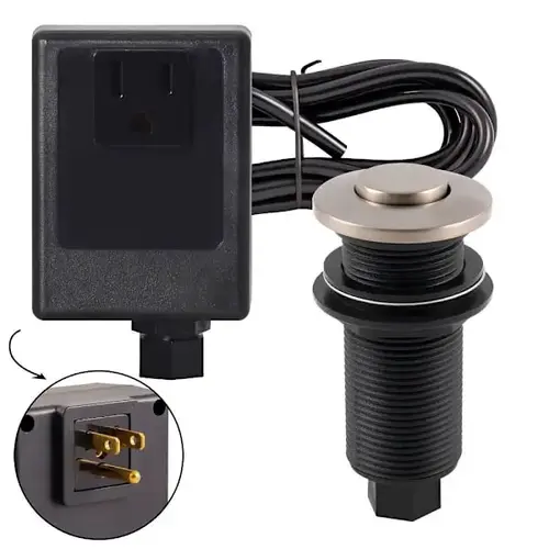 Garbage Disposal Air Switch And Single Outlet Control Box In Ss Garbage Disposal Air Switch And Single Outlet Control Box In Ss