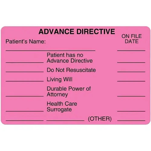 RRD ULMR433 Advanced Directive Label 4