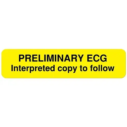 RRD ULRT196 Cardiopulmonary Department Label 1-5/8