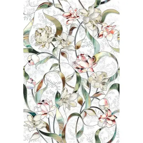 Window Film, Begonia, 24" X 36" Window Film, Begonia, 24" X 36"