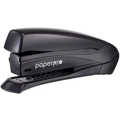 Black One-Finger Premium Stapler