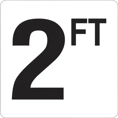 Hd Supply 656157 2 Ft Vinyl Pool Depth Marker Sign (White/Black) Buy Now