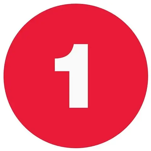 Numeric Inventory Label 1"X1