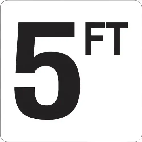Hd Supply 656160 5 Ft Vinyl Pool Depth Marker Sign (White/Black) Buy Now