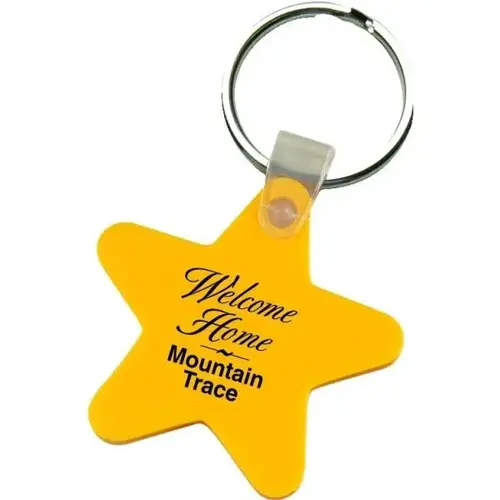 Stardesign Key Tag Hd Supply 6365 STAR S2 Soft Plastic Key Tag, Star Shape With Imprint On ...