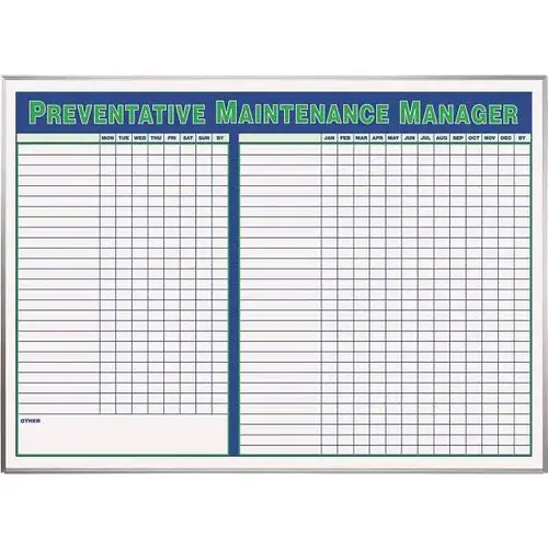 Preventative Maintenance Manager Board Preventative Maintenance Manager Board