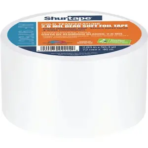 Shurtape AF 975 Af 975ct Cold Temperature Aluminum Foil Tape - Silver - 72mm X 46m
