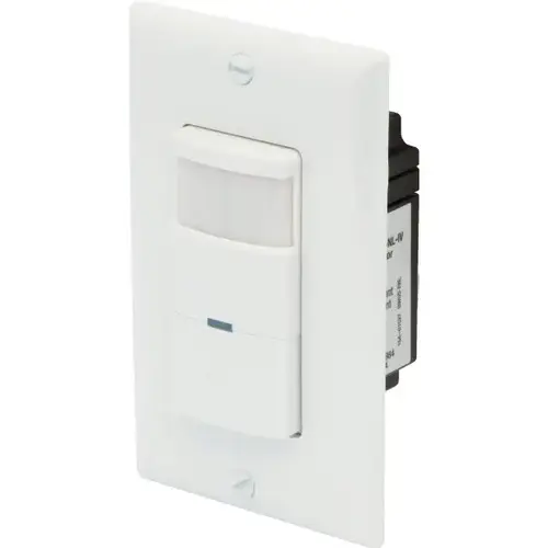 Passive Infrared Occupancy/Vacancy Sensor Switch (White)