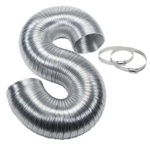 4-In. X 8-Ft. Semi-Rigid Aluminum Dryer Duct 4-In. X 8-Ft. Semi-Rigid Aluminum Dryer Duct