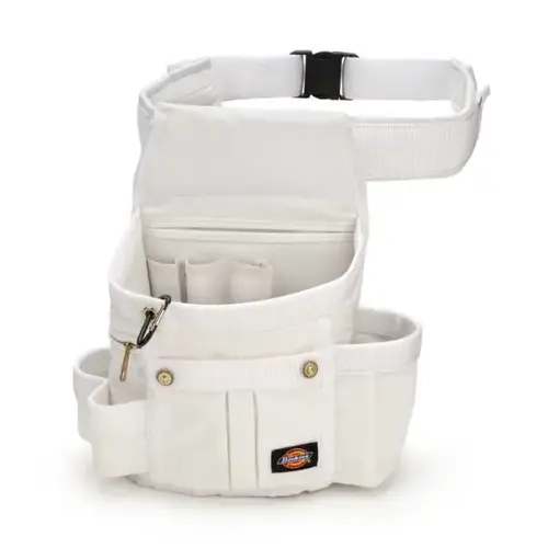8 Pocket Utility Pouch With 3inch Padded Belt, White