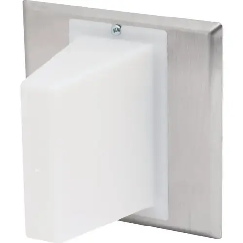 Basic Corridor Pilot Light, 1-Lamp (White/Stainless Steel), White Lens, 2-Gang Basic Corridor Pilot Light, 1-Lamp (White/Stainless Steel), White Lens, 2-Gang