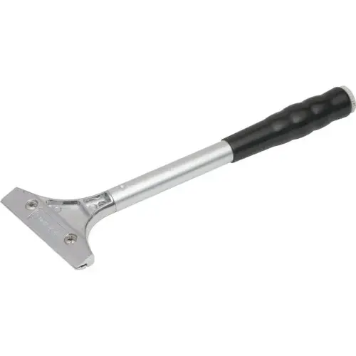 4" Heavy-Duty Razor Scraper, 12" Handle, Spare Blade Storage