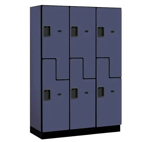 18 X 18 Inch Double Tier S-Style Designer Wood Locker