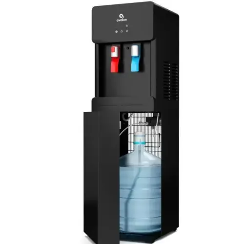 Self Cleaning Bottom Loading Water Cooler Dispenser, Black