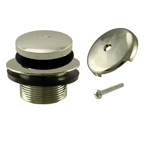Tip-Toe Drain Kit One-Hole Faceplate, Polished Brass Tip-Toe Drain Kit One-Hole Faceplate, Polished Brass