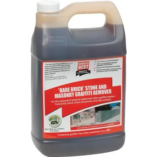1 Gallon Bare Brick, Stone, And Masonry Graffiti Remover