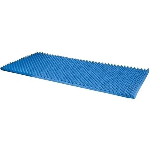 Soft Foam Bed Topper For Support Or Hospital Bed Pad, Blue, 50 X 72 X 2 Inch Soft Foam Bed Topper For Support Or Hospital Bed Pad, Blue, 50 X 72 X 2 Inch