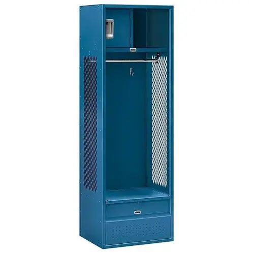 Salsbury Industries 70018BL-U Blue 24 Inch Open Access Metal Lockers ...