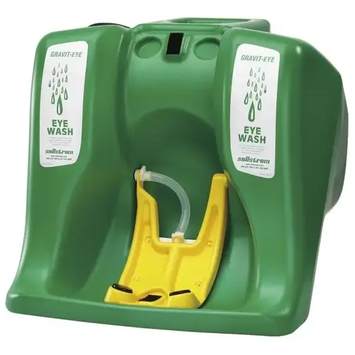 Gravity-Flow Portable Eye Wash Station, 16 Gallon Tank, Plastic Gravity-Flow Portable Eye Wash Station, 16 Gallon Tank, Plastic
