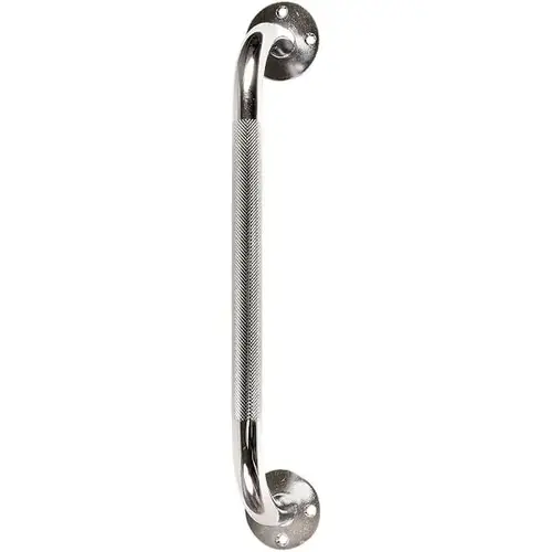 Textured 24" Bathroom Shower Assist Handle/grab Bar, Silver