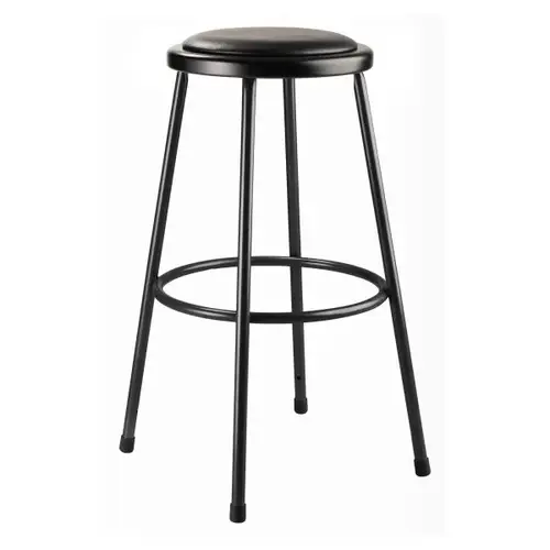 30" Heavy Duty Vinyl Padded Steel Stool, Black 30" Heavy Duty Vinyl Padded Steel Stool, Black