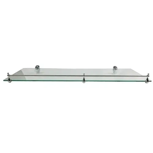 8 In X 24in Infinity Glass Corner Floating Shelf