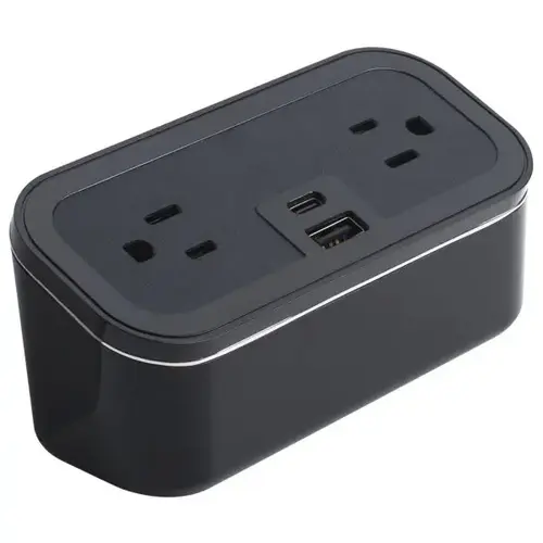 Cubie Mini 2.0 Black - 2 Power Outlets And 1 Usb-A And 1 Usb-C Ports Cubie Mini 2.0 Black - 2 Power Outlets And 1 Usb-A And 1 Usb-C Ports