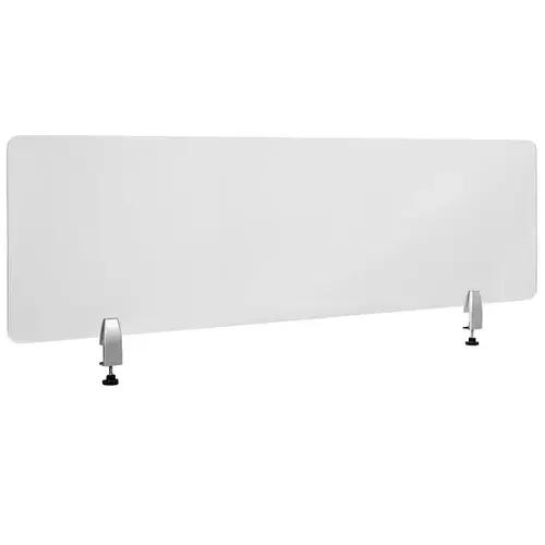Clear Acrylic Desk Partition, 18"h X 60"l