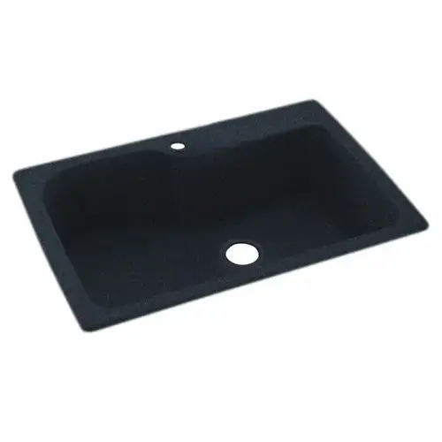 Black Galaxy Solid Surface Single Bowl Kitchen Sink 33" X 22" Black Galaxy Solid Surface Single Bowl Kitchen Sink 33" X 22"