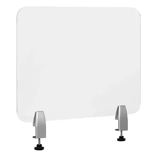 Clear Acrylic Desk Partition, 18"h X 23"l