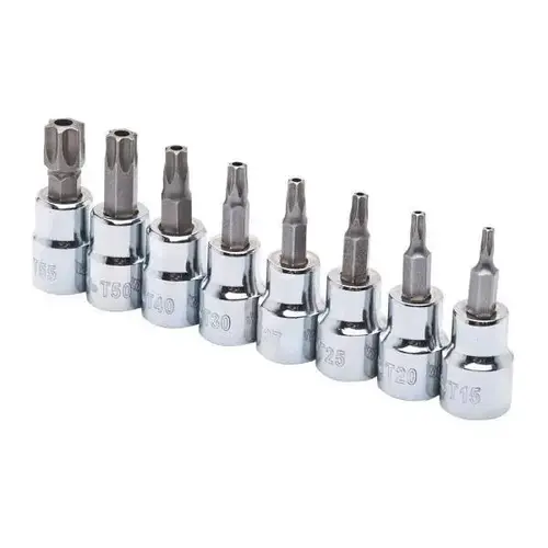 3/8 In. Drive Tamper Proof Torx Bit Socket Set 8-Piece 3/8 In. Drive Tamper Proof Torx Bit Socket Set 8-Piece