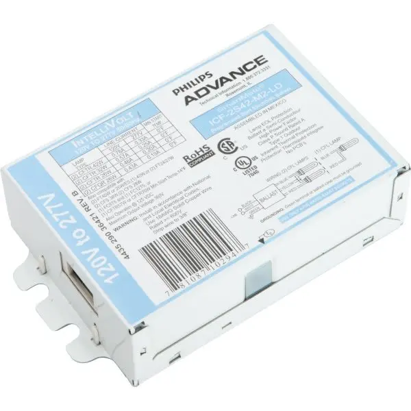 Philips Advance 2-Bulb Electronic Fluorescent Ballast 26-42 Watt 120/277 Volt 136977 Philips Advance 2-Bulb Electronic Fluorescent Ballast 26-42 Watt 120/277 Volt 136977