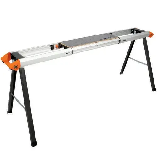 Lightweight Aluminum Sawhorse, Expandable Length, 70" X 29"