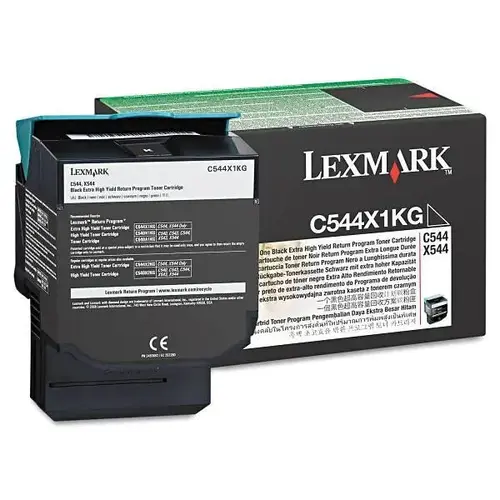 C544x1kg Return Program Extra High-Yield Toner, 6,000 Page-Yield, Black C544x1kg Return Program Extra High-Yield Toner, 6,000 Page-Yield, Black
