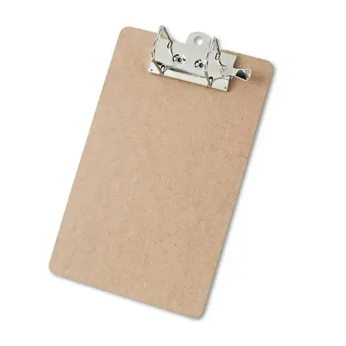 Recycled Hardboard Archboard Clipboard 2.5" Clip Capacity Brown