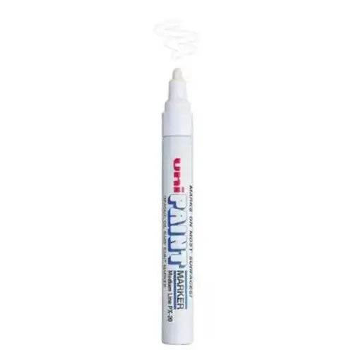Permanent Marker Medium Bullet Tip White