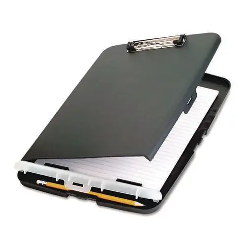 Low Profile Clipboard 0.5" Clip Capacity 8.5x11 Sheets Charcoal