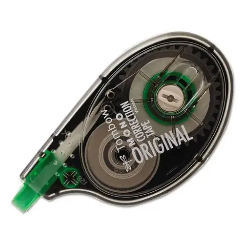 Mono Correction Tape Non-Refillable Gray/Clear Applicator White Tape