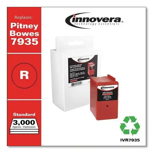 Compatible Red Postage Meter Ink Replacement 3,000 Page-Yield