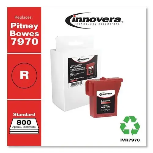 Compatible Red Postage Meter Ink Replacement 800 Page-Yield Compatible Red Postage Meter Ink Replacement 800 Page-Yield