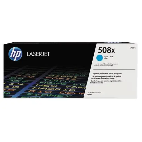 508x High-Yield Cyan Original Laserjet Toner Cartridge