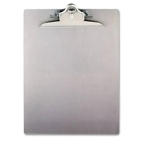 Recycled Aluminum Clipboard-High Clip 1" Clip 8.5x11 Sheets Silver