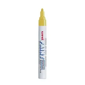 Uni-Paint 63605 Permanent Marker Medium Bullet Tip Yellow