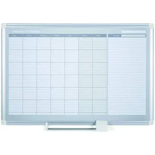 Magnetic Dry Erase Monthly Planner 48"X36" Includes Accessory Tray