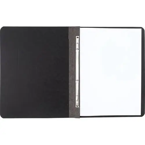 Letter Sized Pressboard Report Cover With Tyvek Hinge 3" Capacity Black Letter Sized Pressboard Report Cover With Tyvek Hinge 3" Capacity Black