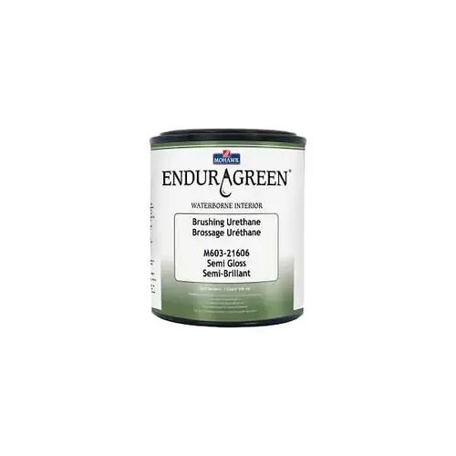 Enduragreen Waterborne Brushing Urethane Semi-Gloss Qt Enduragreen Waterborne Brushing Urethane Semi-Gloss Qt