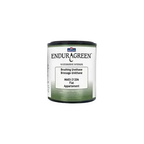 Enduragreen Waterborne Brushing Urethane, Flat, Quart Enduragreen Waterborne Brushing Urethane, Flat, Quart