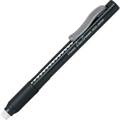 Clic Eraser Refillable Black Barrel Clic Eraser Refillable Black Barrel