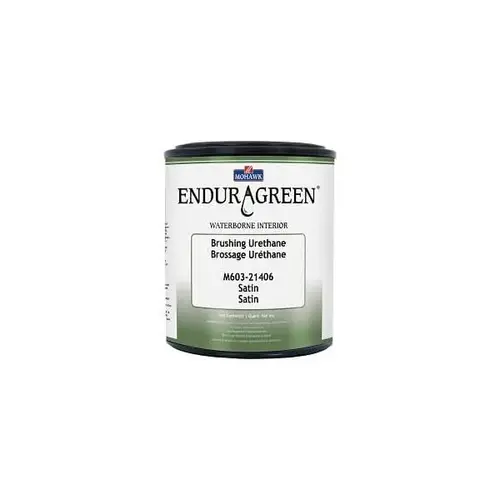 Enduragreen Waterborne Brushing Urethane, Satin, Quart Enduragreen Waterborne Brushing Urethane, Satin, Quart