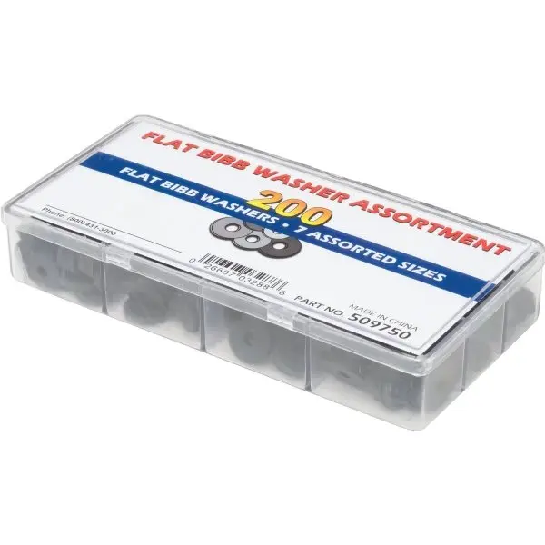 GENERIC PRIVATE BRAND Assortment Flat Bibb Washer 200pk HDS509750